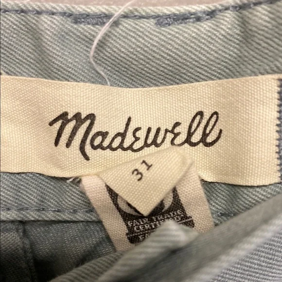 Madewell Gray Straight Leg Corduroy Pants Relaxed Fit - Picture 2 of 8